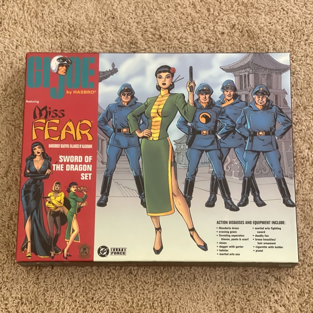 NEW GI JOE MISS FEAR 12" Action Figure Sword of the Dragon Set HASBRO DC NOS